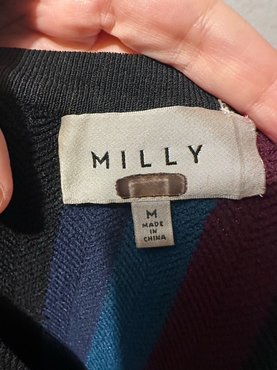 RTR Milly Chevron Vertical Stripe Dress - size M - Picture 5 of 6